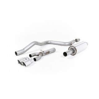 Milltek cat-back 70.00 mm — Sa rezonatorom — Dupli 80mm GT80 — SSXSE156