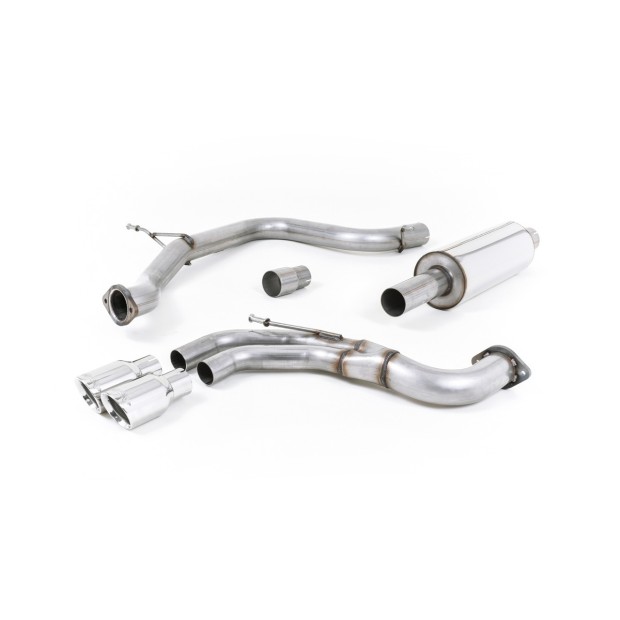 Milltek cat-back 76.20 mm — Sa rezonatorom — Dupli 80mm GT80 — SSXSE162