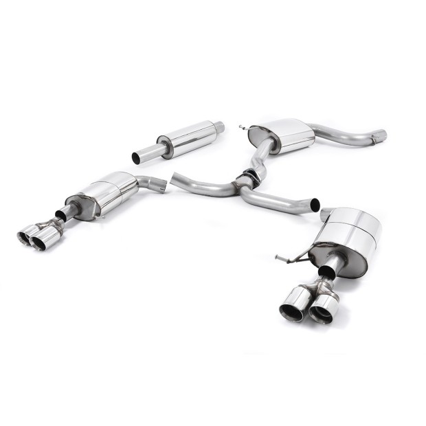 Milltek cat-back 76.20 mm — Dupli 80mm GT80 — SSXSE170