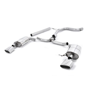 Milltek cat-back 76.20 mm — Bez rezonatora — 152x76mm ovalni — SSXSE172