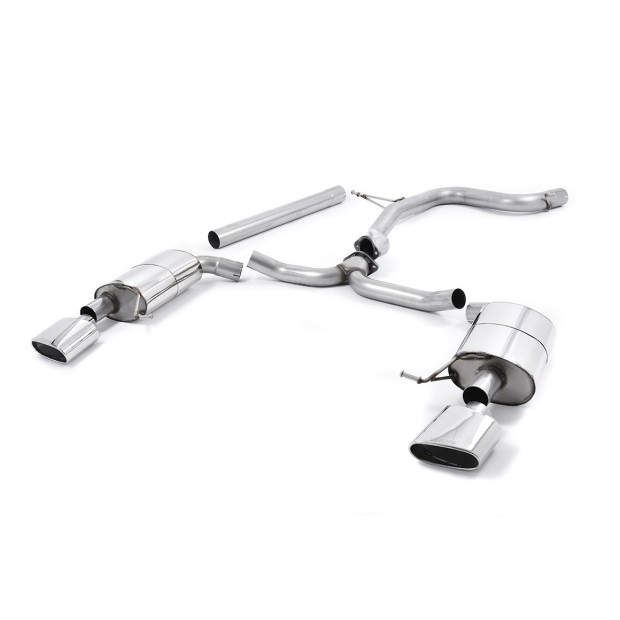 Milltek cat-back 76.20 mm — Bez rezonatora — 152x76mm ovalni — SSXSE172
