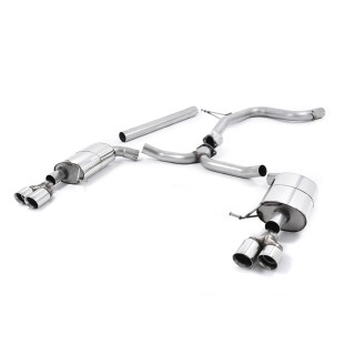 Milltek cat-back 76.20 mm — Bez rezonatora — Dupli 80mm GT80 — SSXSE174