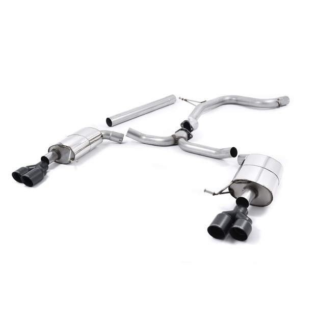 Milltek cat-back 76.20 mm — Bez rezonatora — Dupli 80mm GT80 — SSXSE175