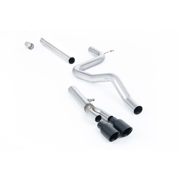 Milltek cat-back 70.00 mm — Bez rezonatora — Dupli 80mm GT80 — SSXSE176