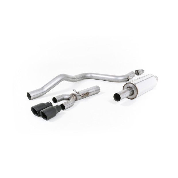 Milltek cat-back 70.00 mm — Sa rezonatorom — Dupli 80mm GT80 — SSXSE177