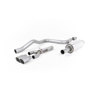 Milltek cat-back 70.00 mm — Sa rezonatorom — Dupli 80mm GT80 — SSXSE181