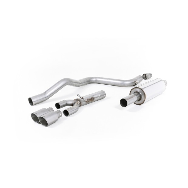 Milltek cat-back 70.00 mm — Sa rezonatorom — Dupli 80mm GT80 — SSXSE181
