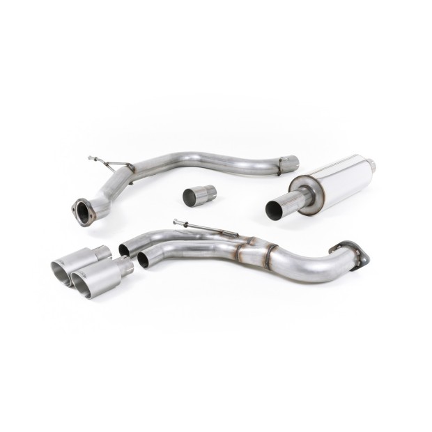 Milltek cat-back 76.20 mm — Sa rezonatorom — Dupli 80mm GT80 — SSXSE183