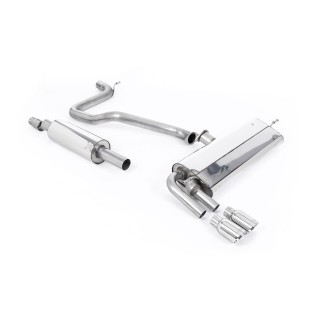 Milltek cat-back 70.00 mm — Sa rezonatorom — Dupli 80mm GT80 — SSXSE184