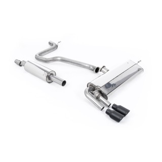 Milltek cat-back 70.00 mm — Sa rezonatorom — Dupli 80mm GT80 — SSXSE185