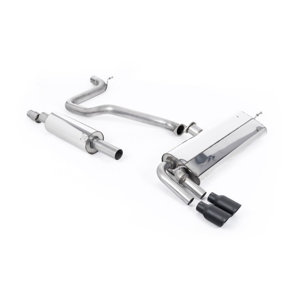 Milltek cat-back 70.00 mm — Sa rezonatorom — Dupli 80mm GT80 — SSXSE185