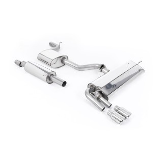 Milltek cat-back 70.00 mm — Sa rezonatorom — Dupli 80mm GT80 — SSXSE188