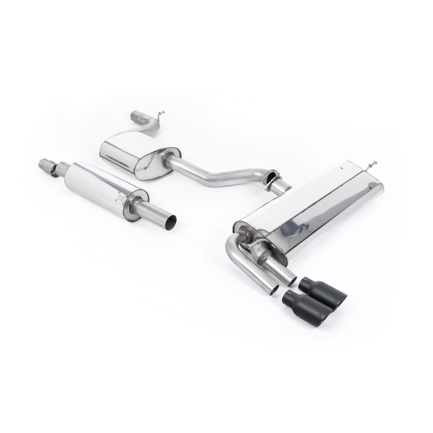 Milltek cat-back 70.00 mm — Sa rezonatorom — Dupli 80mm GT80 — SSXSE189