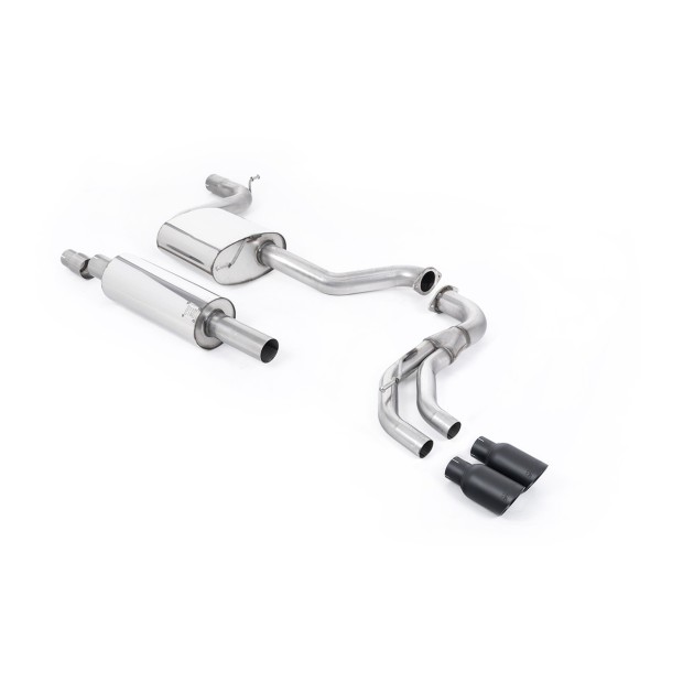 Milltek cat-back 70.00 mm — Sa rezonatorom — Dupli 80mm GT80 — SSXSE190