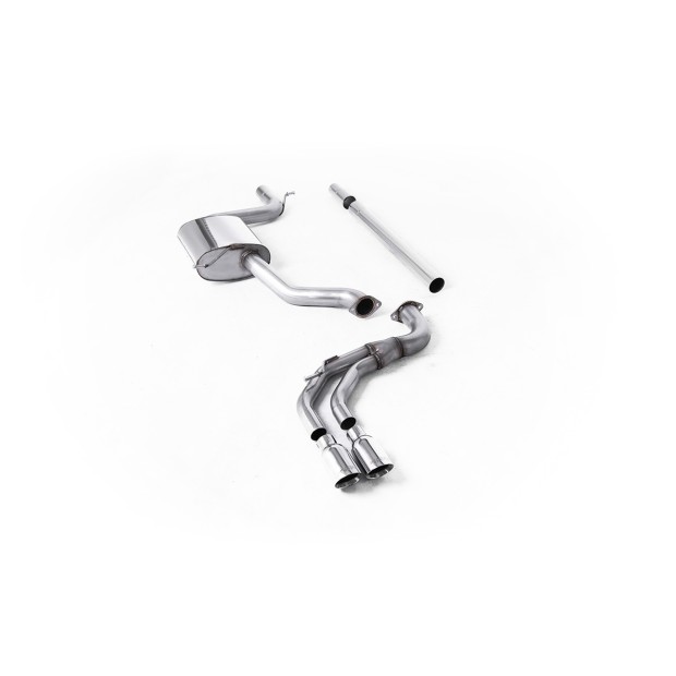 Milltek cat-back 70.00 mm — Bez rezonatora — Dupli 80mm GT80 — SSXSE192