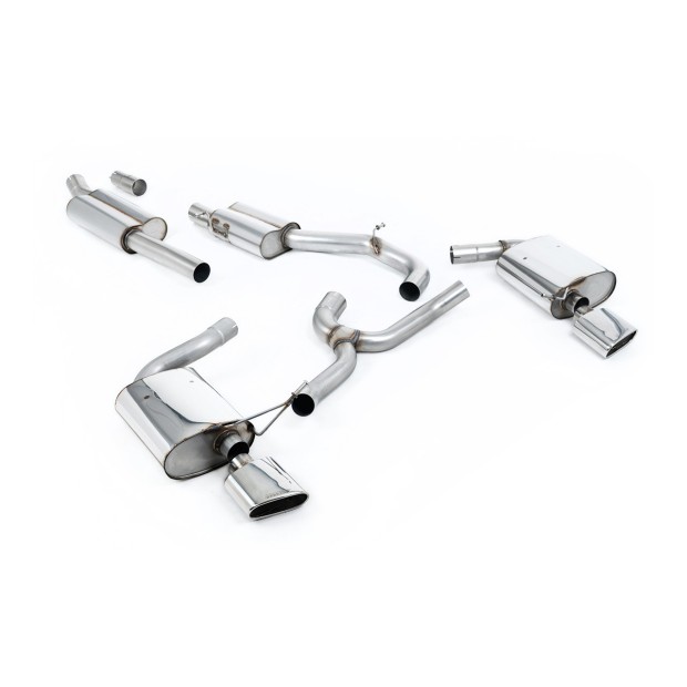Milltek cat-back 76.20 mm — 152x76mm ovalni — SSXSE195
