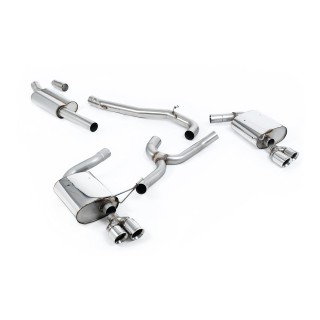 Milltek cat-back 76.20 mm — Bez rezonatora — Dupli 80mm GT80 — SSXSE199