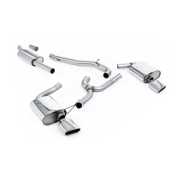 Milltek cat-back 76.20 mm — Bez rezonatora — 152x76mm ovalni — SSXSE200