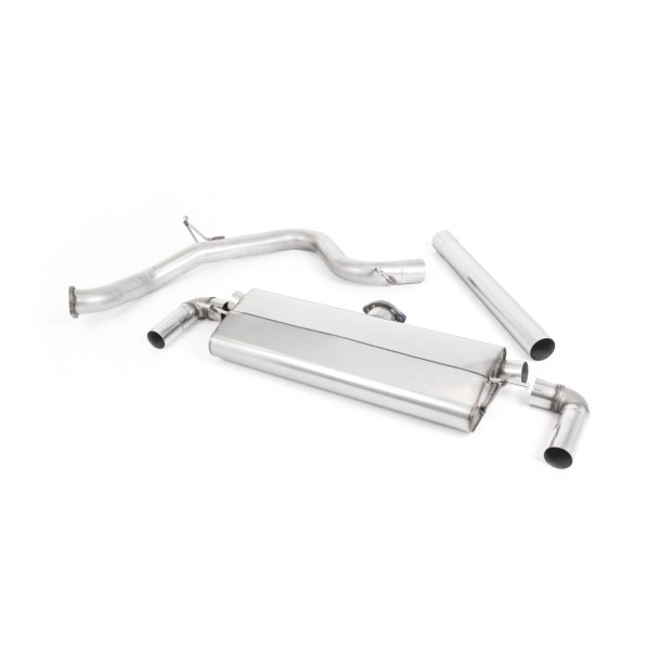 Milltek cat-back 76.20 mm — Bez rezonatora — Dupli 80mm GT80 — SSXSE205
