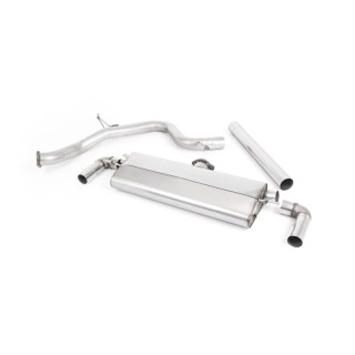 Milltek cat-back 76.20 mm — Bez rezonatora — 152x76mm ovalni — SSXSE217