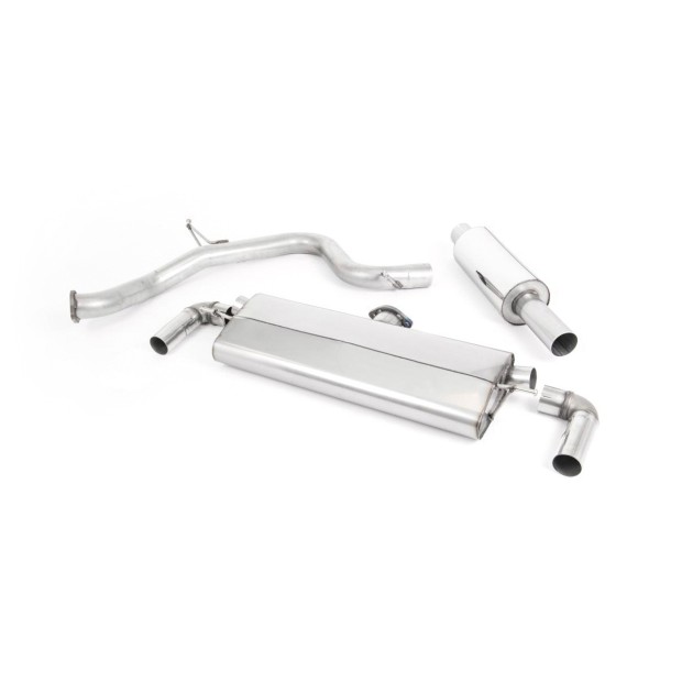 Milltek cat-back 76.20 mm — Sa rezonatorom — Dupli 80mm GT80 — SSXSE228