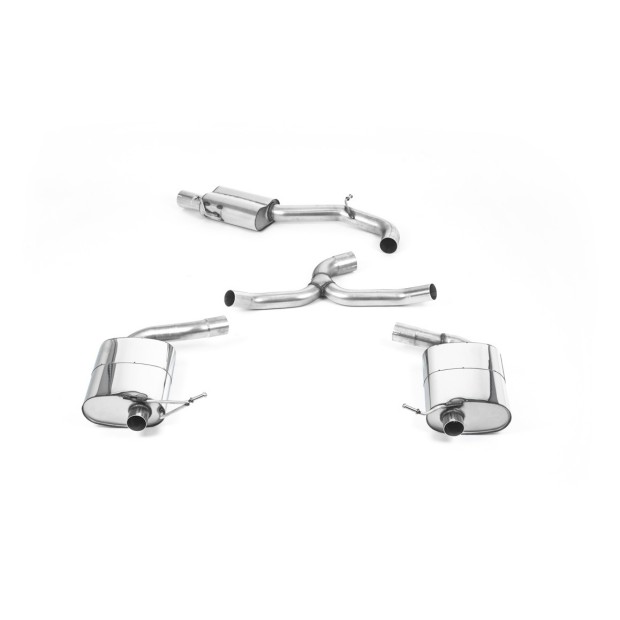 Milltek cat-back 76.20 mm — 152x76mm ovalni — SSXSE232