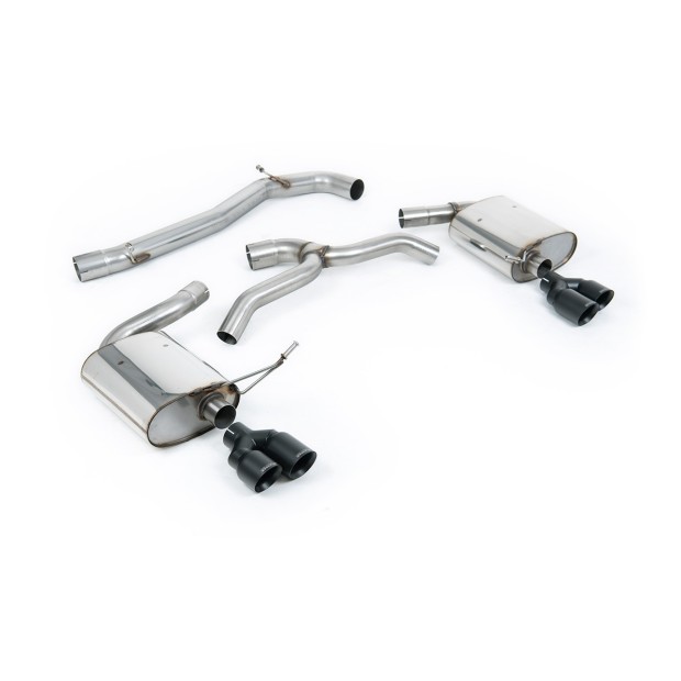 Milltek cat-back 76.20 mm — Bez rezonatora — Dupli 80mm GT80 — SSXSE238