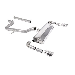 Milltek cat-back 76.20 mm — Bez rezonatora — Dupli GT100 — SSXSE240