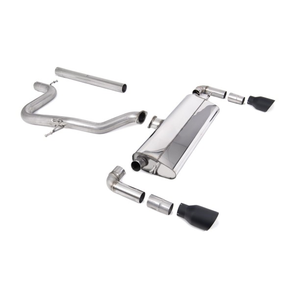 Milltek cat-back 76.20 mm — Bez rezonatora — Dupli GT100 — SSXSE241