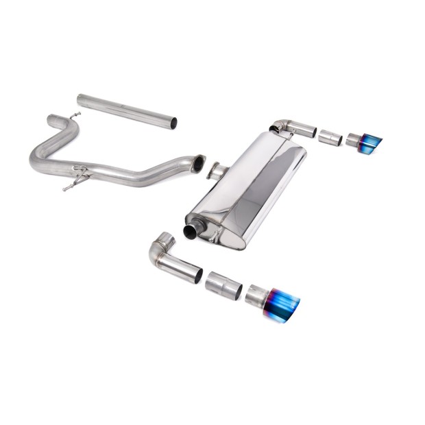 Milltek cat-back 76.20 mm — Bez rezonatora — GT-100 — SSXSE243