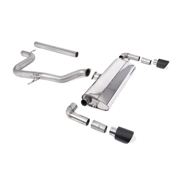 Milltek cat-back 76.20 mm — Bez rezonatora — 102mm Karbonski Jet — SSXSE244