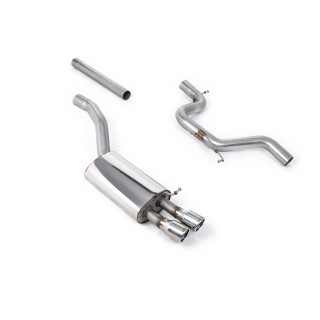 Milltek cat-back 69.85 mm — Bez rezonatora — Dupli 76.2mm Jet — SSXSK008