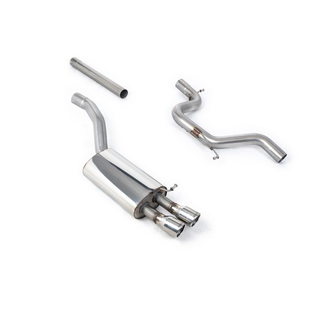 Milltek cat-back 69.85 mm — Bez rezonatora — Dupli 76.2mm Jet — SSXSK008