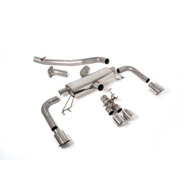 Milltek Sekundarni cat-back 76.20 mm — Bez rezonatora — 115mm GT115 — SSXTY145