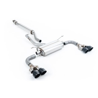 Milltek Sekundarni cat-back 63.50 mm — Sa rezonatorom — Četvorostruki 100mm GT100B — SSXTY162