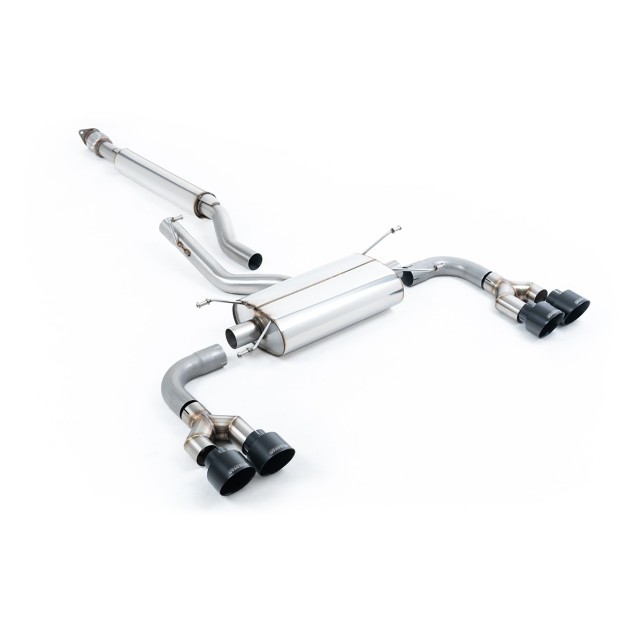 Milltek Sekundarni cat-back 63.50 mm — Sa rezonatorom — Četvorostruki 100mm GT100B — SSXTY162