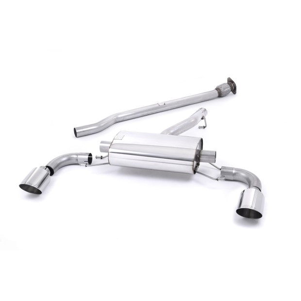 Milltek Sekundarni cat-back 63.50 mm — Bez rezonatora — Dupli GT115 — SSXTY170