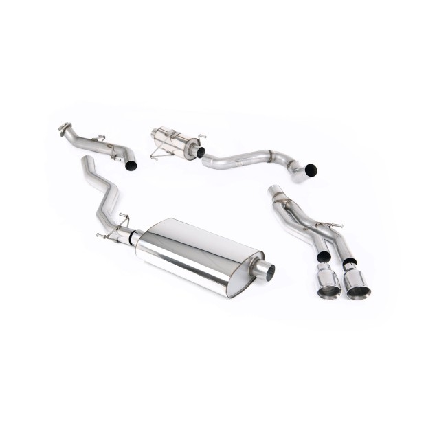 Milltek cat-back 76.20 mm — Sa rezonatorom — Dupli GT100 — SSXTY213