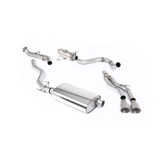 Milltek cat-back 76.20 mm — Sa rezonatorom — Dupli 100mm GT100 — SSXTY215