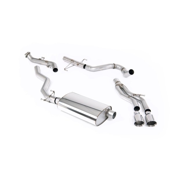 Milltek cat-back 76.20 mm — Bez rezonatora — Dupli GT100 — SSXTY217