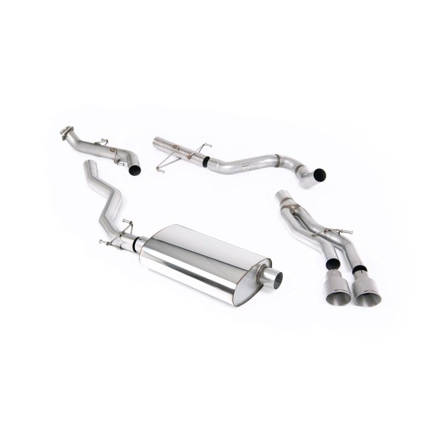 Milltek cat-back 76.20 mm — Bez rezonatora — Dupli 100mm GT100 — SSXTY219