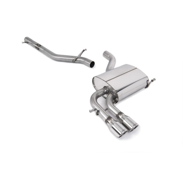 Milltek cat-back 69.85 mm — Bez rezonatora — Dupli 76.2mm Jet — SSXVW046