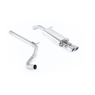 Milltek cat-back 63.50 mm — Bez rezonatora — Dupli 76.2mm Jet — SSXVW108