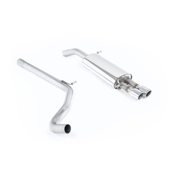 Milltek cat-back 63.50 mm — Bez rezonatora — Dupli 76.2mm Jet — SSXVW108