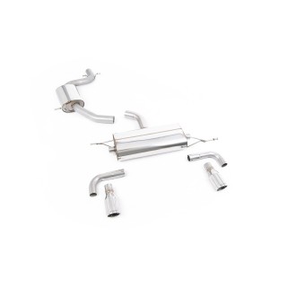 Milltek cat-back 69.85 mm — Sa rezonatorom — Dupli 90mm Jet — SSXVW115