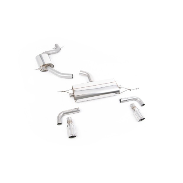 Milltek cat-back 69.85 mm — Sa rezonatorom — Dupli 90mm Jet — SSXVW115