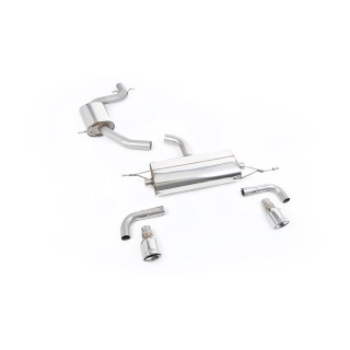 Milltek cat-back 69.85 mm — Sa rezonatorom — Dupli 100mm Jet — SSXVW116