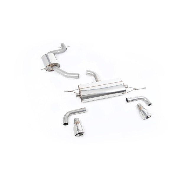 Milltek cat-back 69.85 mm — Sa rezonatorom — Dupli 100mm Jet — SSXVW116