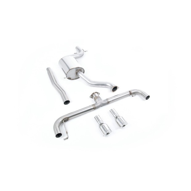 Milltek cat-back 76.20 mm — Dupli 100mm GT100 — SSXVW141