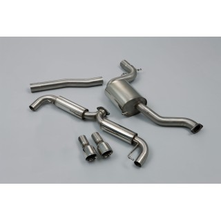 Milltek cat-back 76.20 mm — Dupli 100mm GT100 — SSXVW145